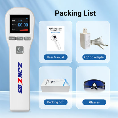 ZJKZTOP LLLT Dual Wavelengths Portable Cordless Cold Laser Therapy Device