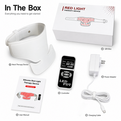 3-in-1 LED Red Light Therapy Device for Neck Pain