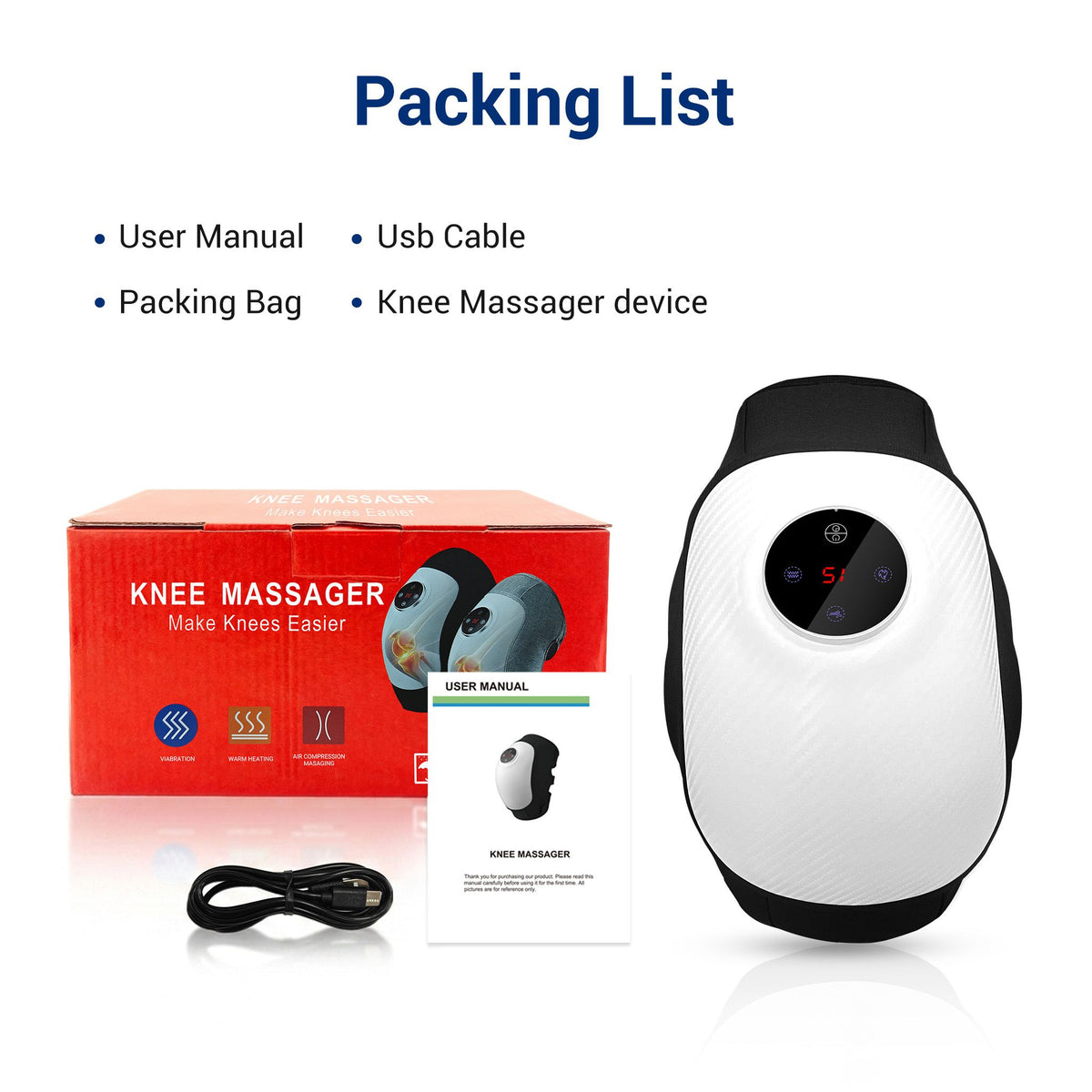 4-in-1 Knee & Joint Physiotherapy Massager | Pain Relief Device