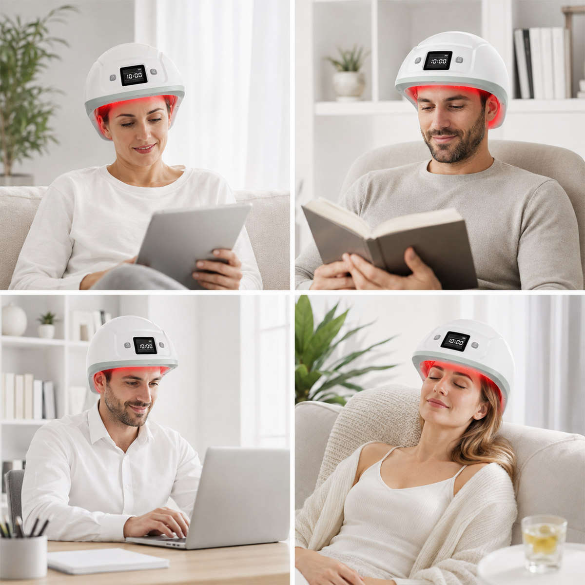 650nm Red Light Laser Hair Growth Treatment Helmet