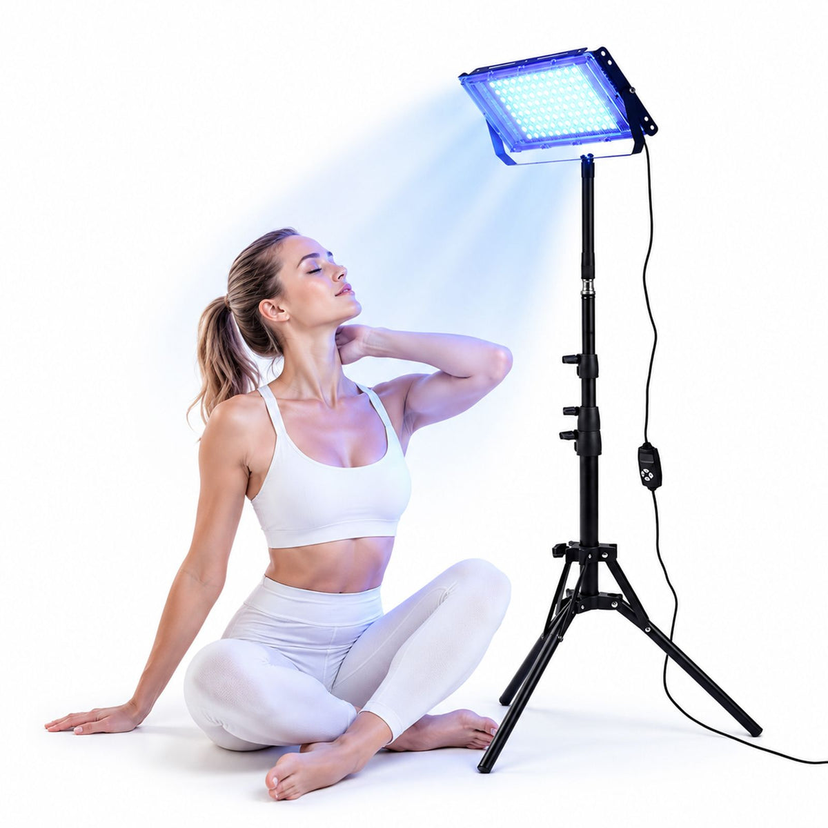 96W 96pcs LED Tanning Lamp for Face and Body Blue Light Therapy