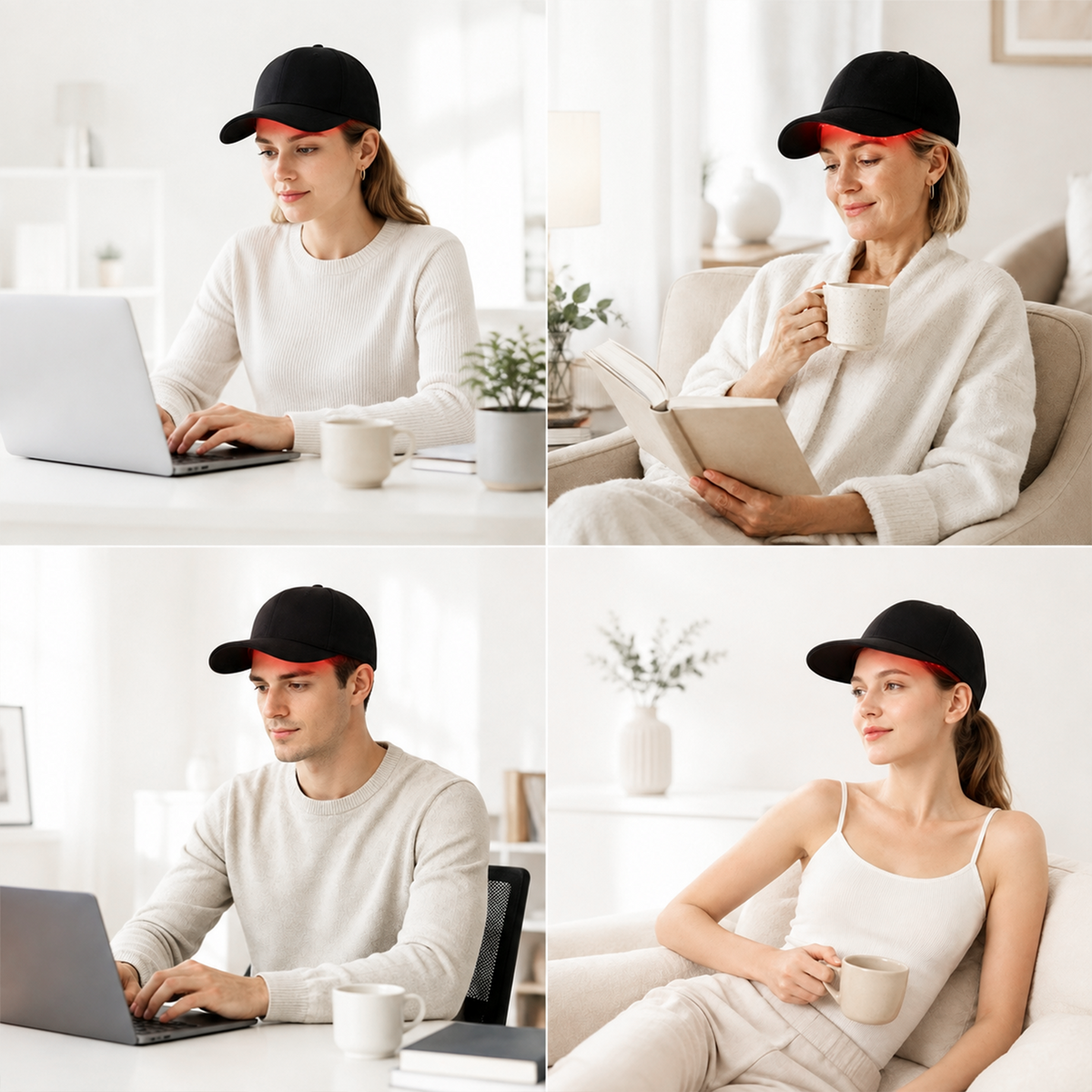 Wireless 168 LED Red & Blue Light Therapy Hair Growth Cap