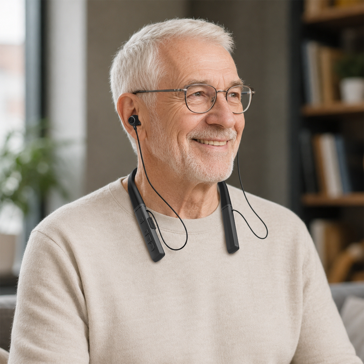 32 Channel Digital Neckband Hearing Aids for Tinnitus