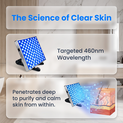 45W 225pcs Desktop LED Blue Light Tanning Lamp for Face & Body