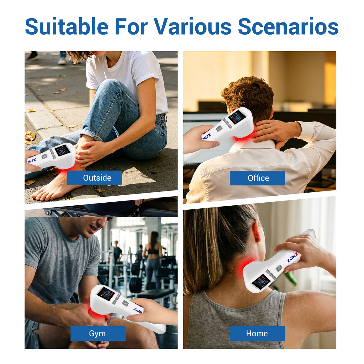 ZJKZTOP LLLT Dual Wavelengths Portable Cordless Cold Laser Therapy Device