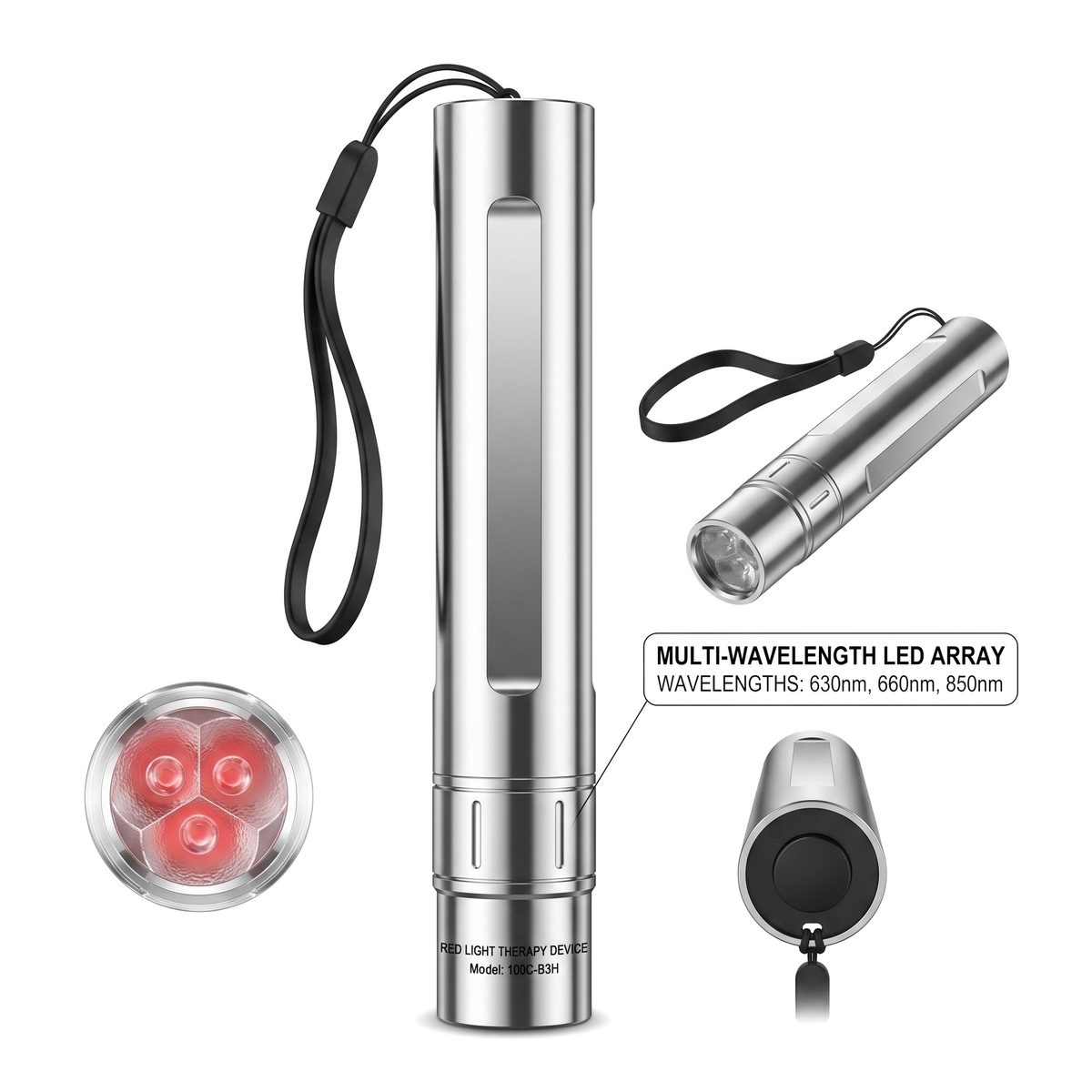 9W Portable Red Light Therapy Flashlight | Pain Relief